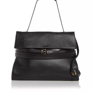 Moschino Tie Me Leather Shoulder Bag
